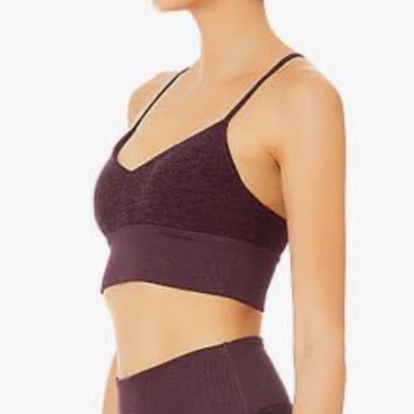 Alo Alosoft Lavish Bra Heather Plum - Picture 3 of 3